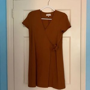 Texture & Thread Madewell v-neck tie dress